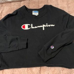 Champion long sleeve cropped shirt